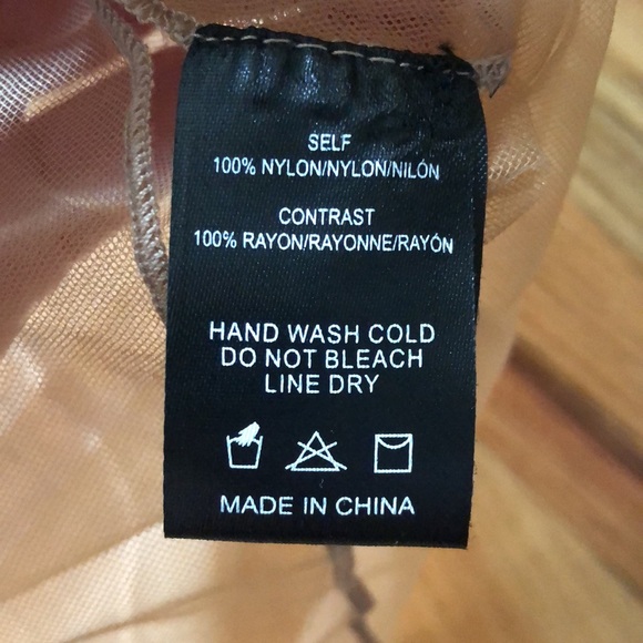 Anthro Sunday in Brooklyn Long-Sleeve Tie-Neck Mesh Top Anthropologie Boho Sheer - Picture 10 of 11